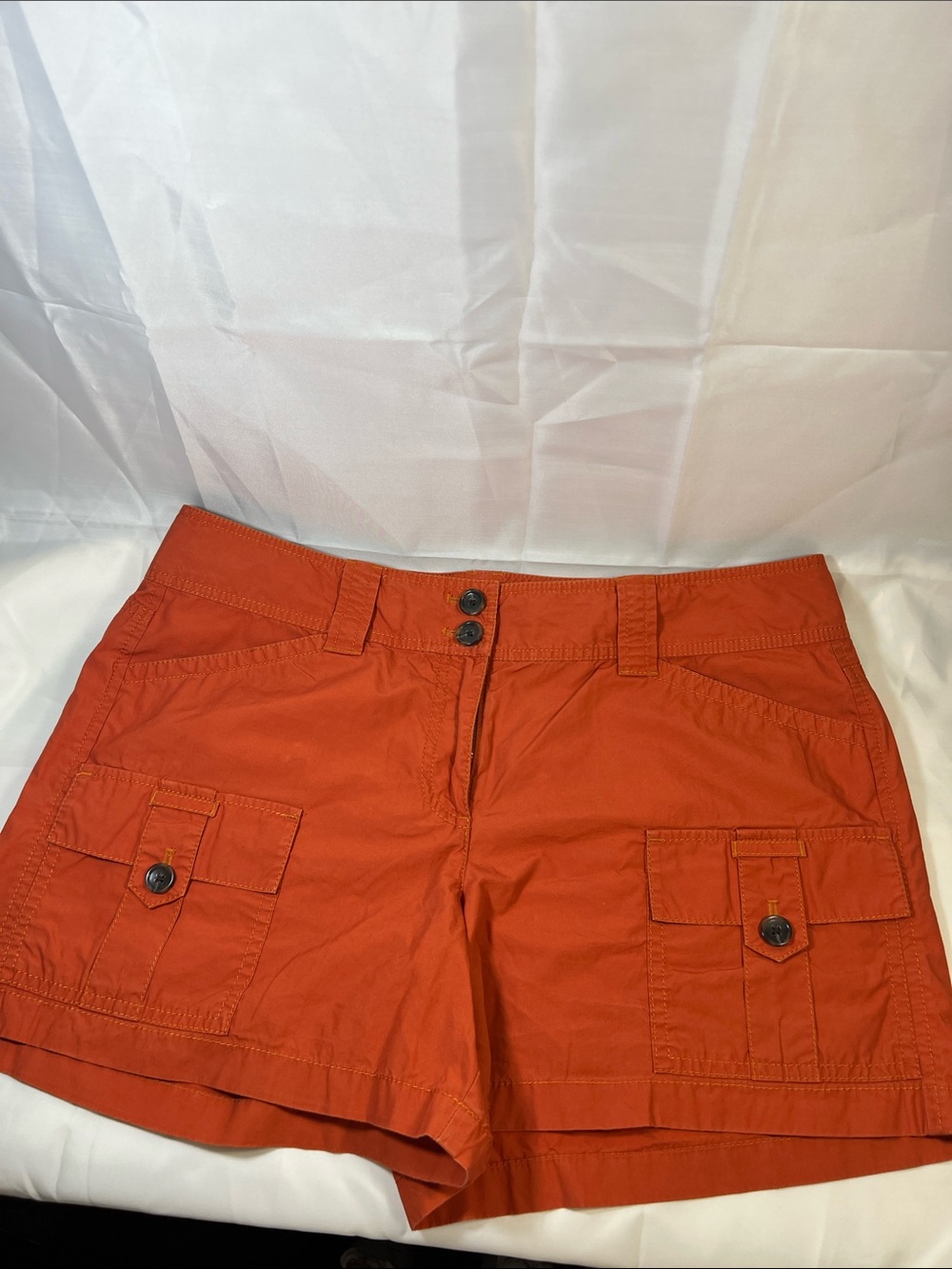 Ann Taylor Rust Orange Cargo Shorts